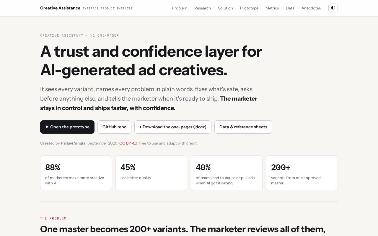 Preview of Creative Assistant Typeface