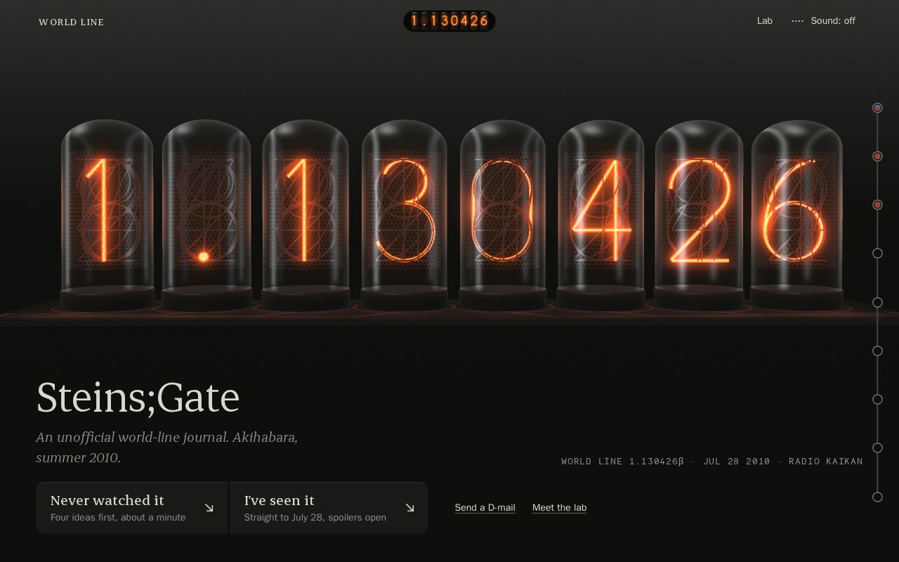 Preview of Steins Gate World Line
