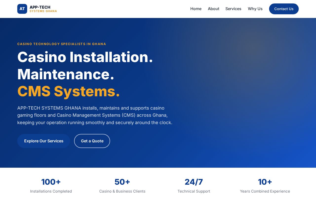 Preview of Company website for APP-TECH SYSTEMS GHANA