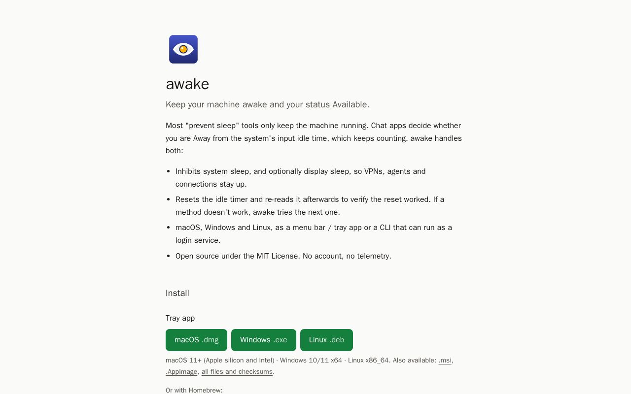 Preview of Awake