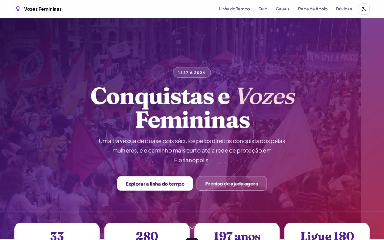 Preview of Conquistas Vozes Femininas