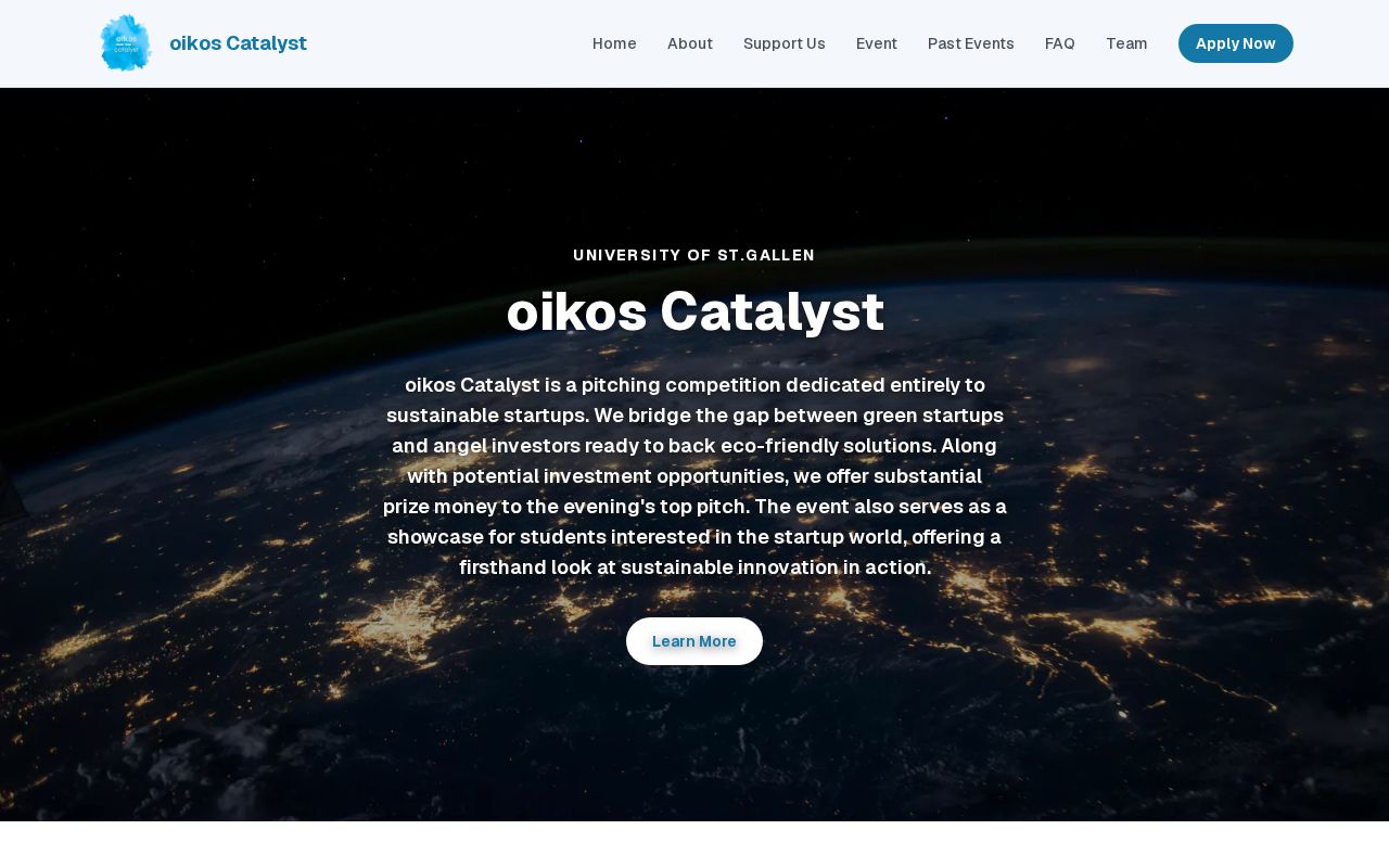 Preview of Oikos Catalyst Website