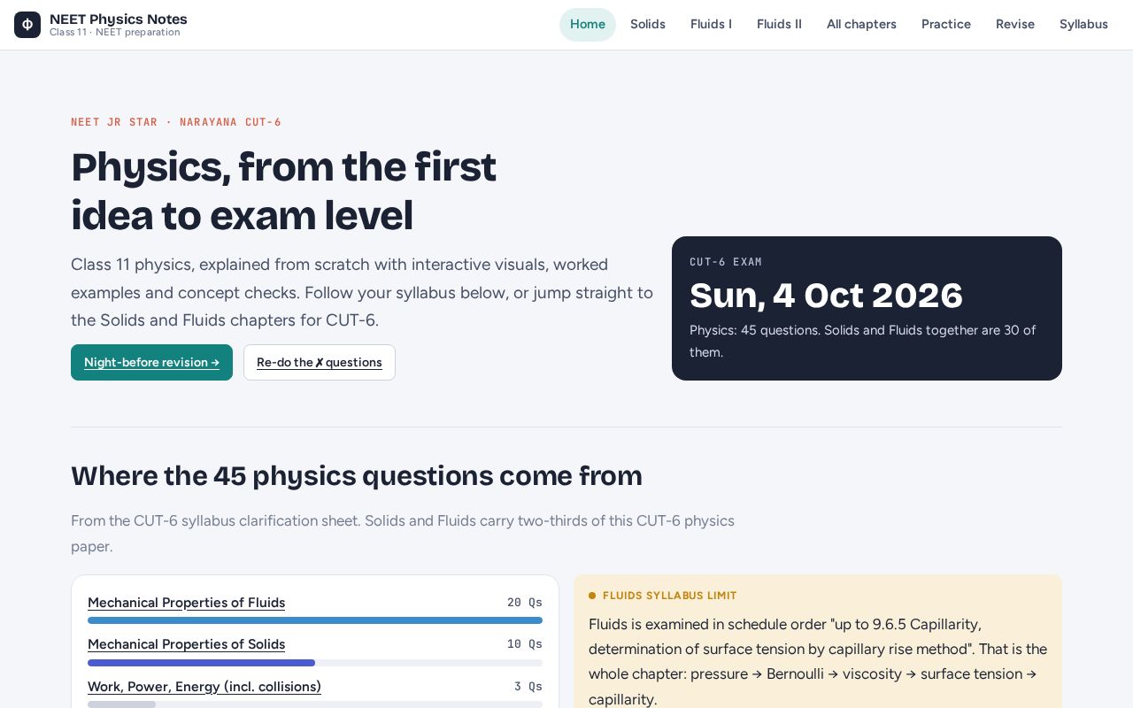 Preview of NEET Physics Notes