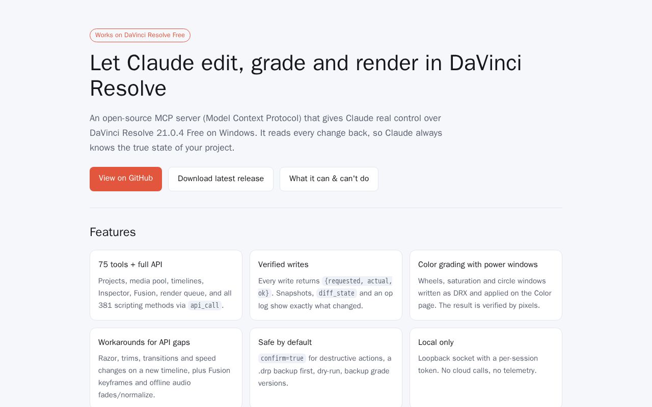 Preview of Resolve Mcp