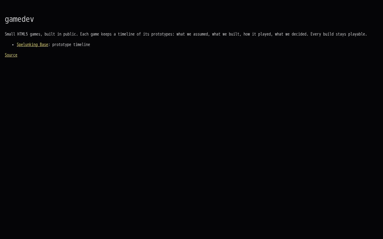 Preview of Gamedev