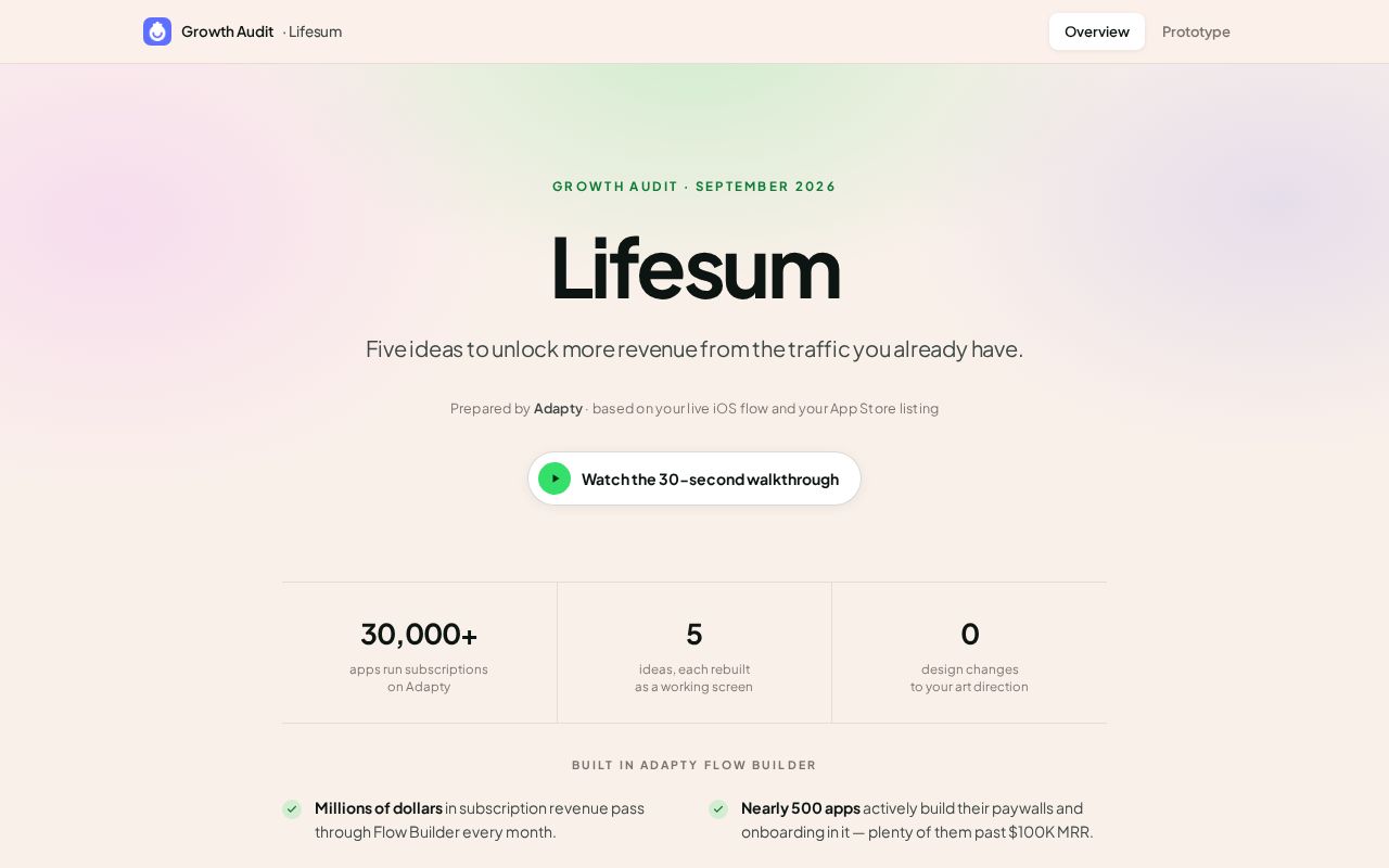 Preview of Lifesum Flow Rebuild V2