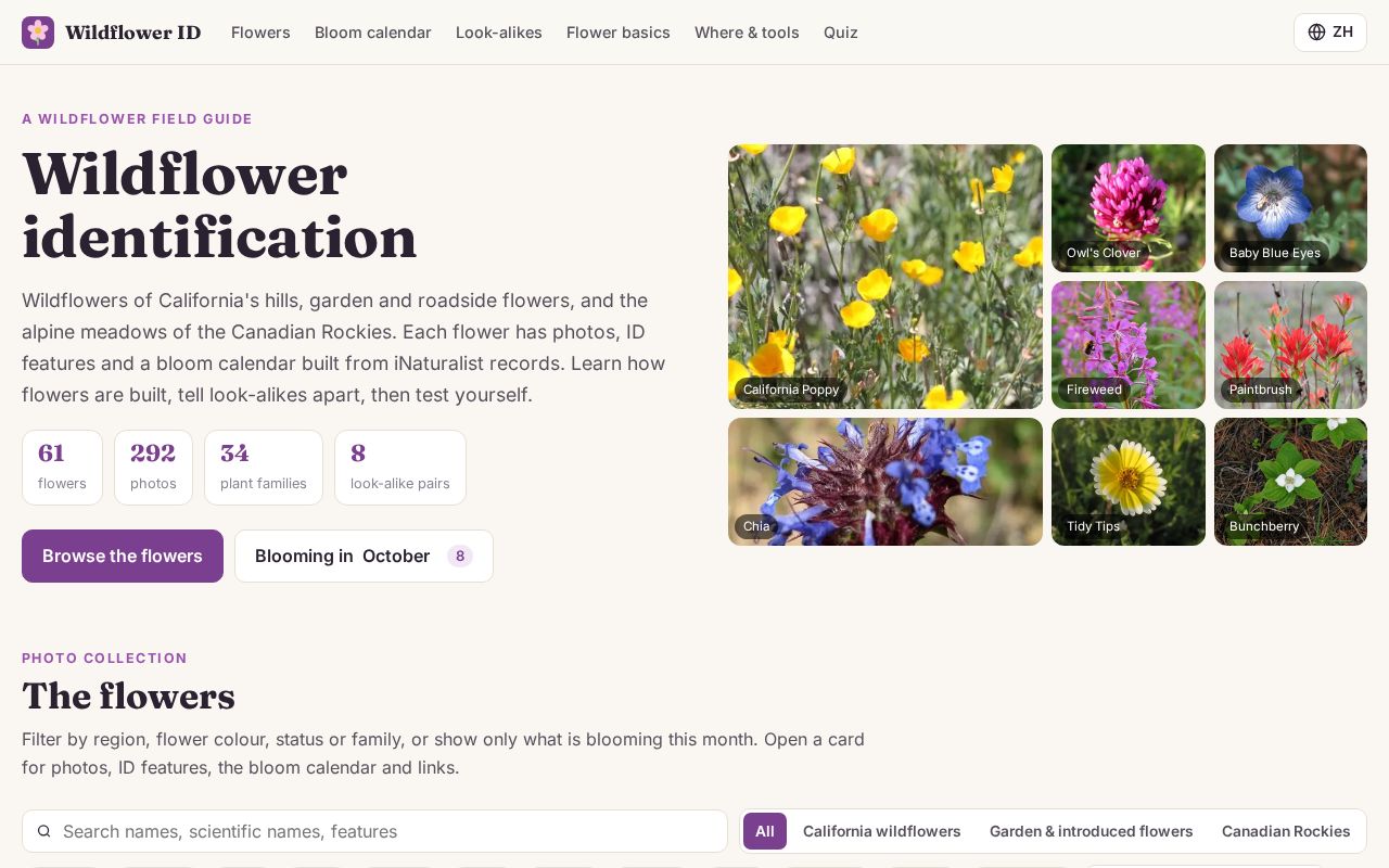 Preview of WildflowerID