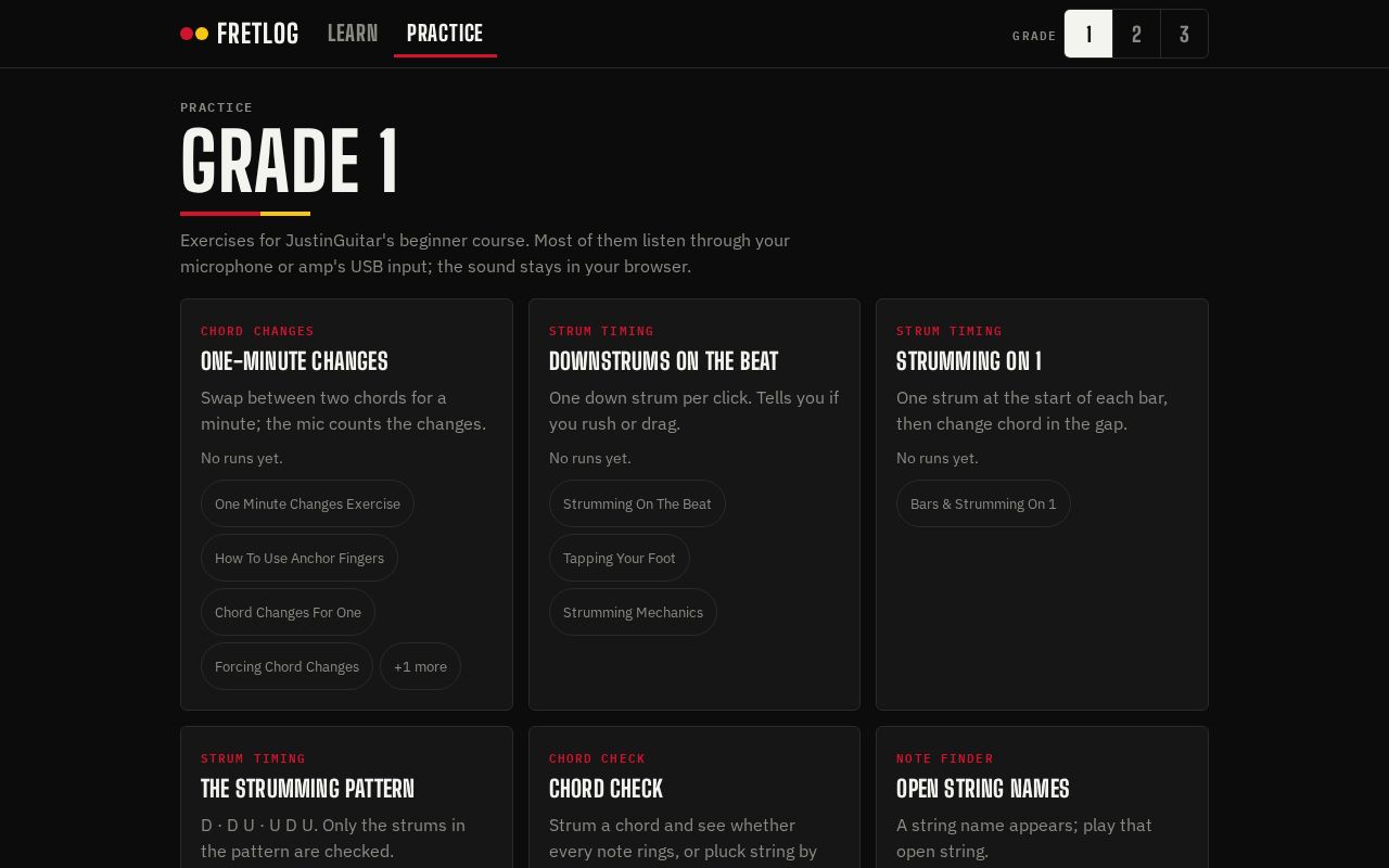Preview of Fretlog