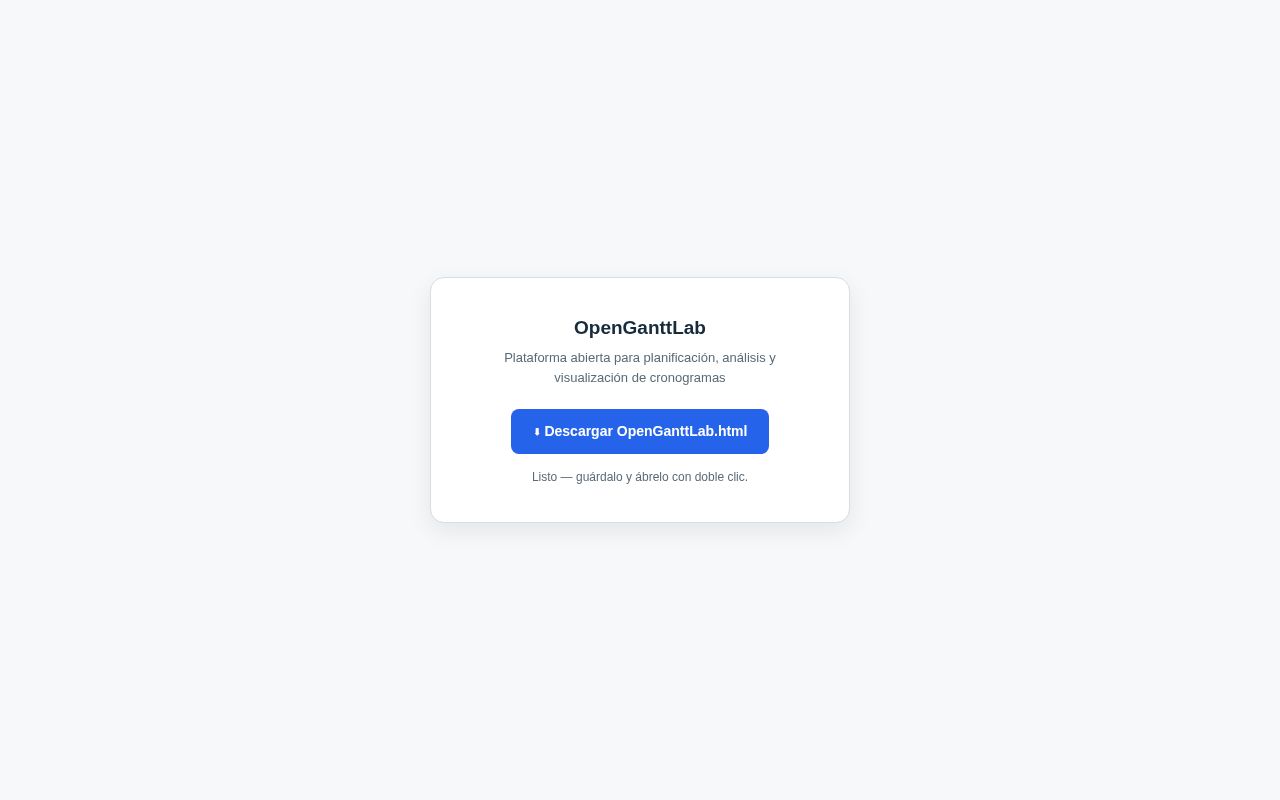 Preview of OpenGanttLab