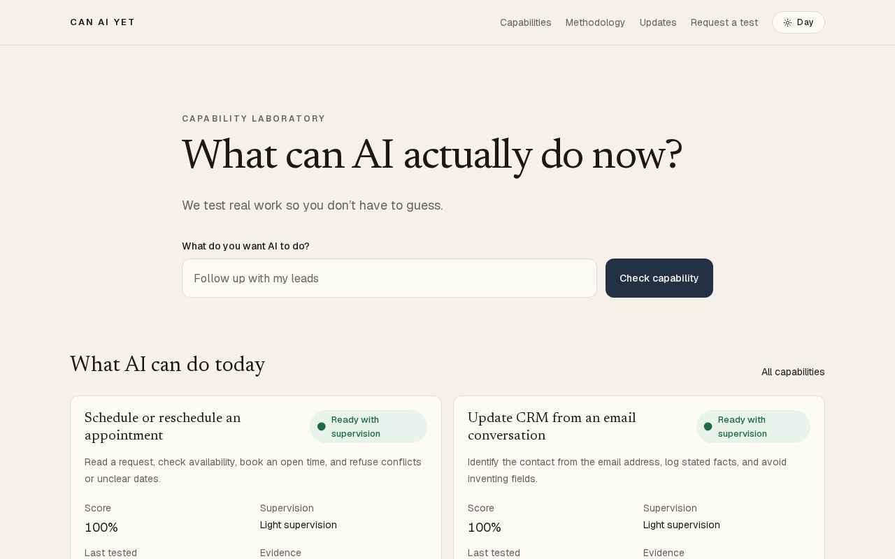 Preview of Can AI do this yet? We test real work so you don’t have to guess.