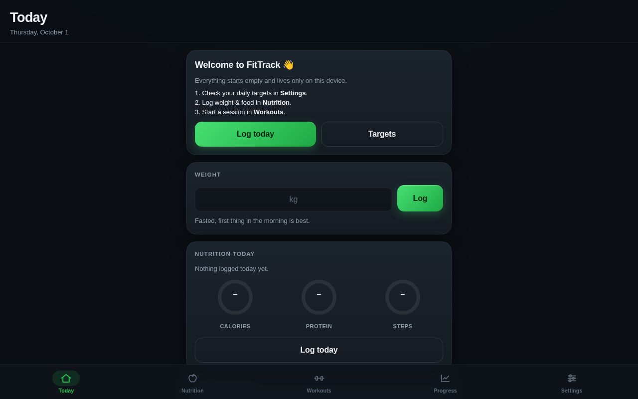 Preview of Fittrack
