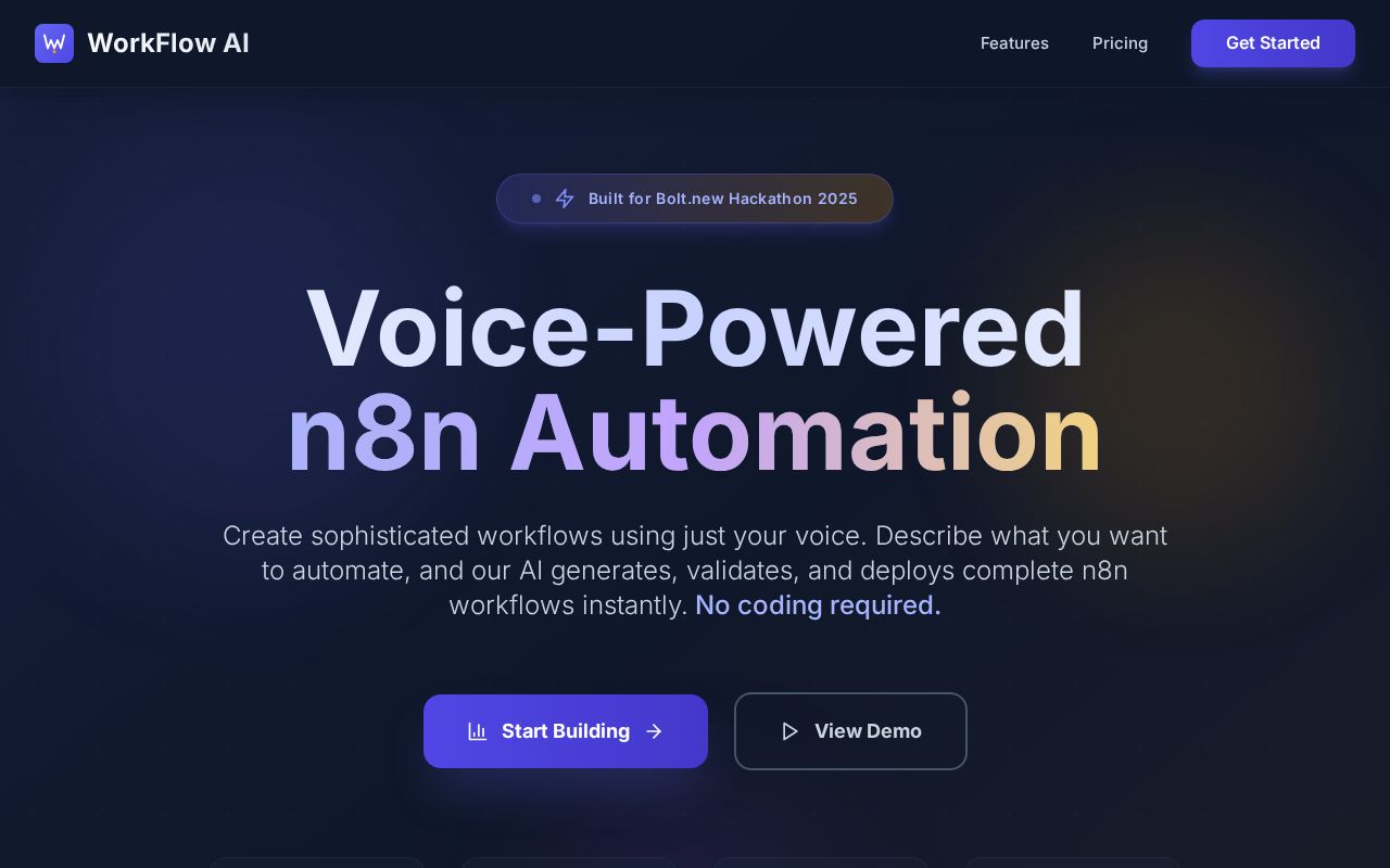Preview of WorkFlow AI