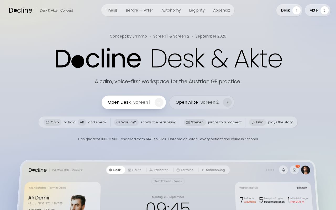 Preview of Docline Concept 2026