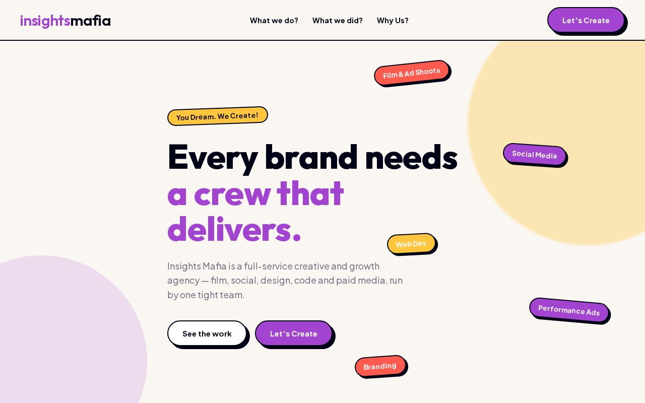 Preview of Insightsmafia Website