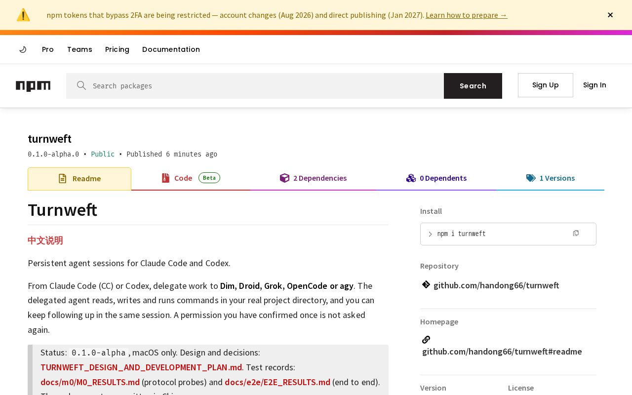 Preview of Turnweft