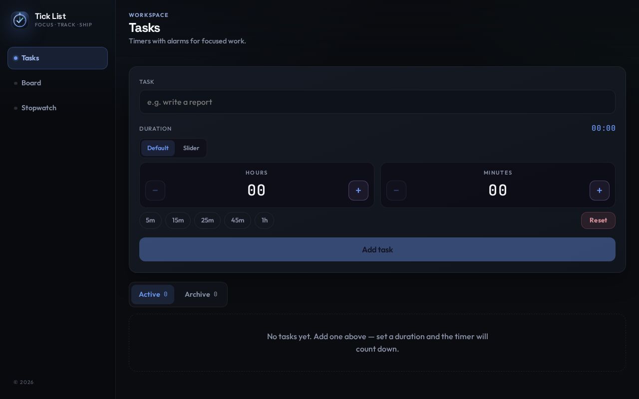 Preview of Tick List