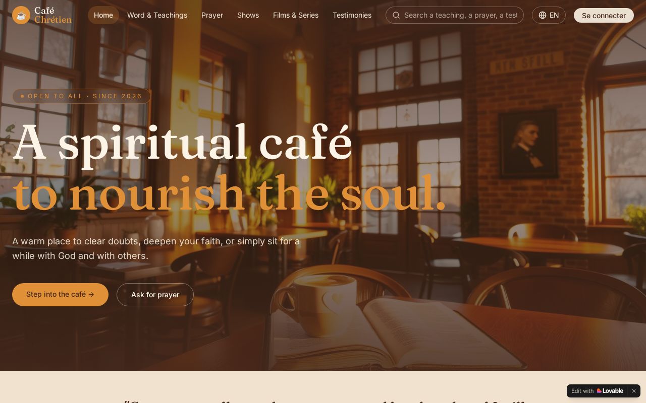Preview of Café Chrétien