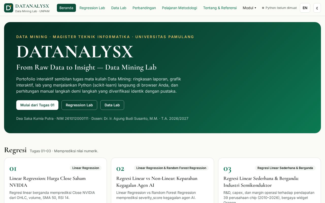 Preview of Datanalysx