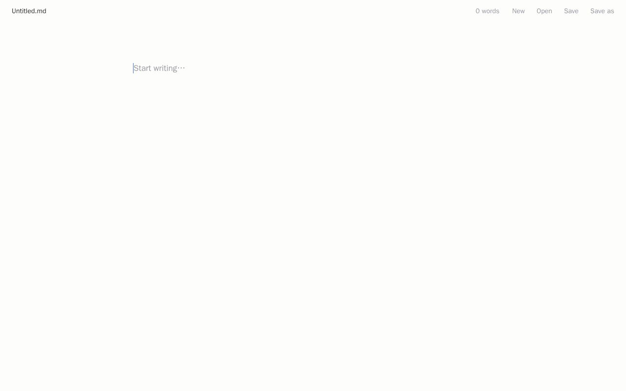 Preview of A simple text and markdown editor