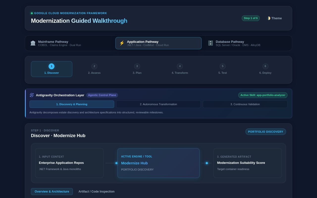 Preview of Modernization Simulation