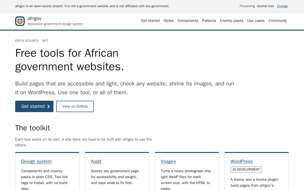 Preview of Afrigov