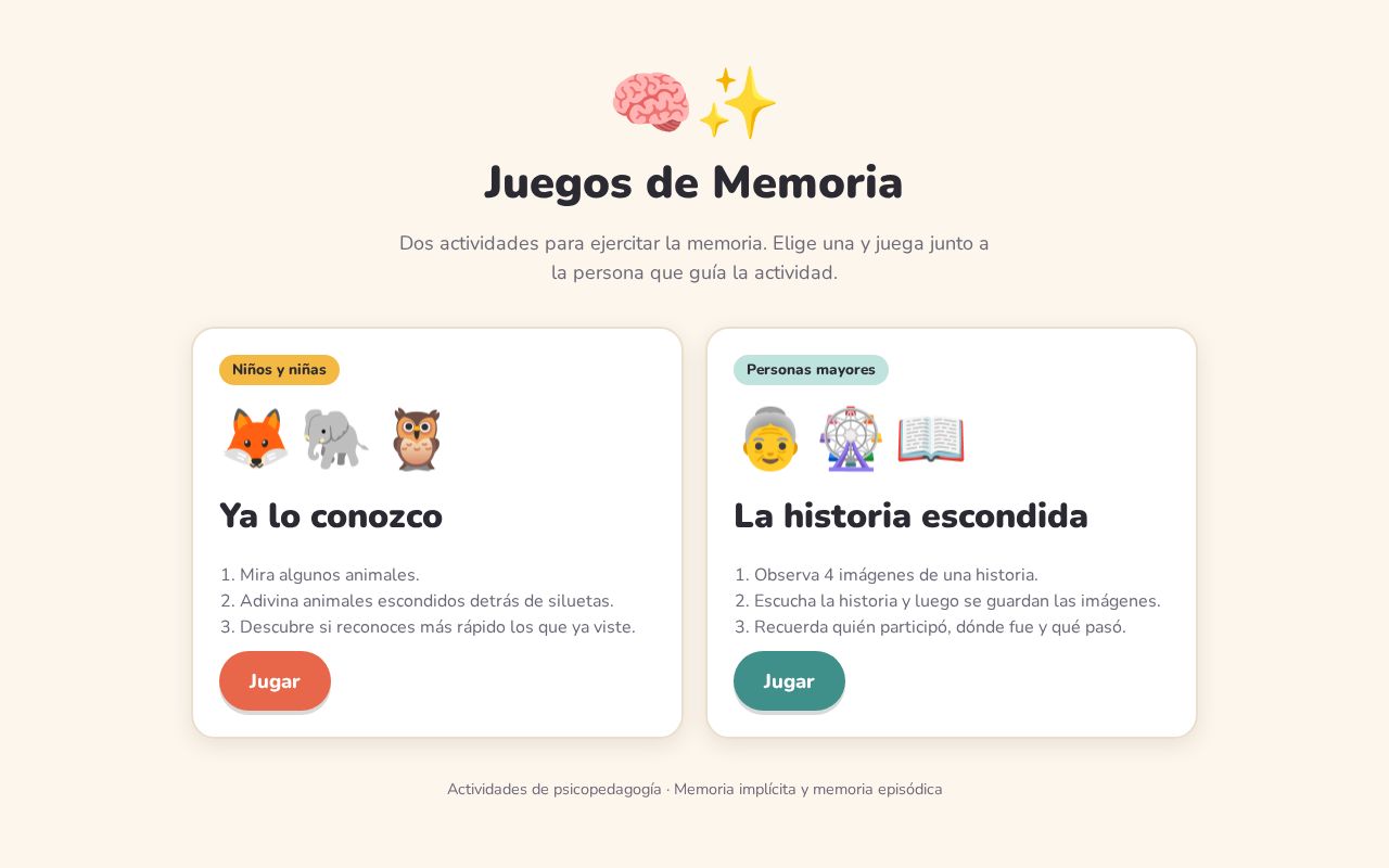 Preview of Juegos Memoria
