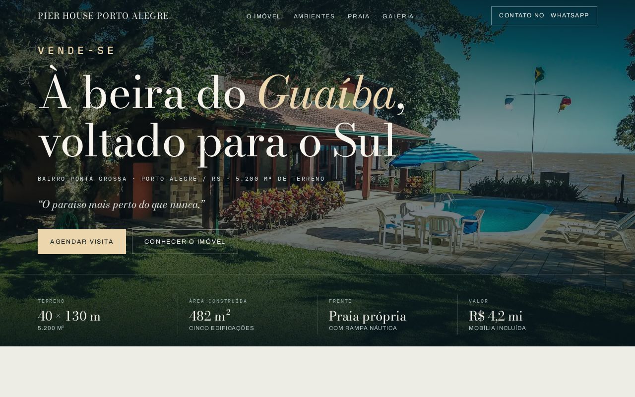 Preview of Pier House Porto Alegre — imóvel à beira do Lago Guaíba
