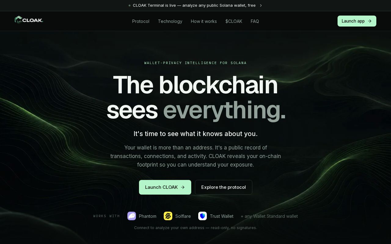 Preview of Cloak Docs