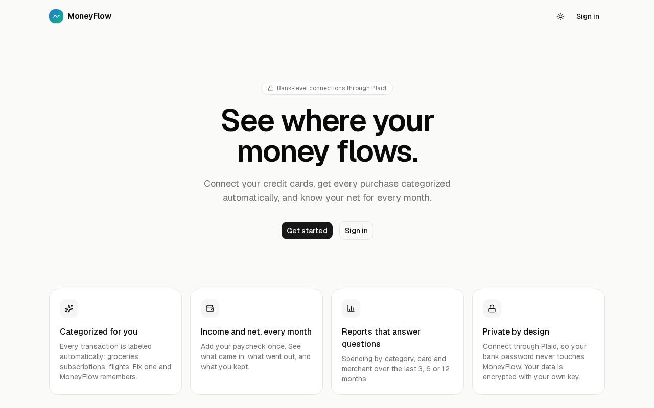 Preview of MoneyFlow