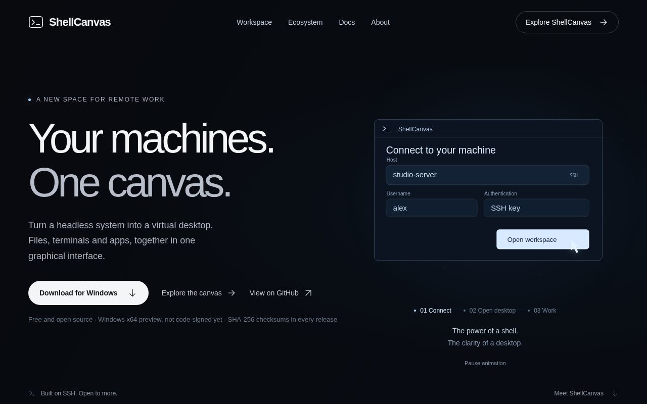 Preview of ShellCanvas