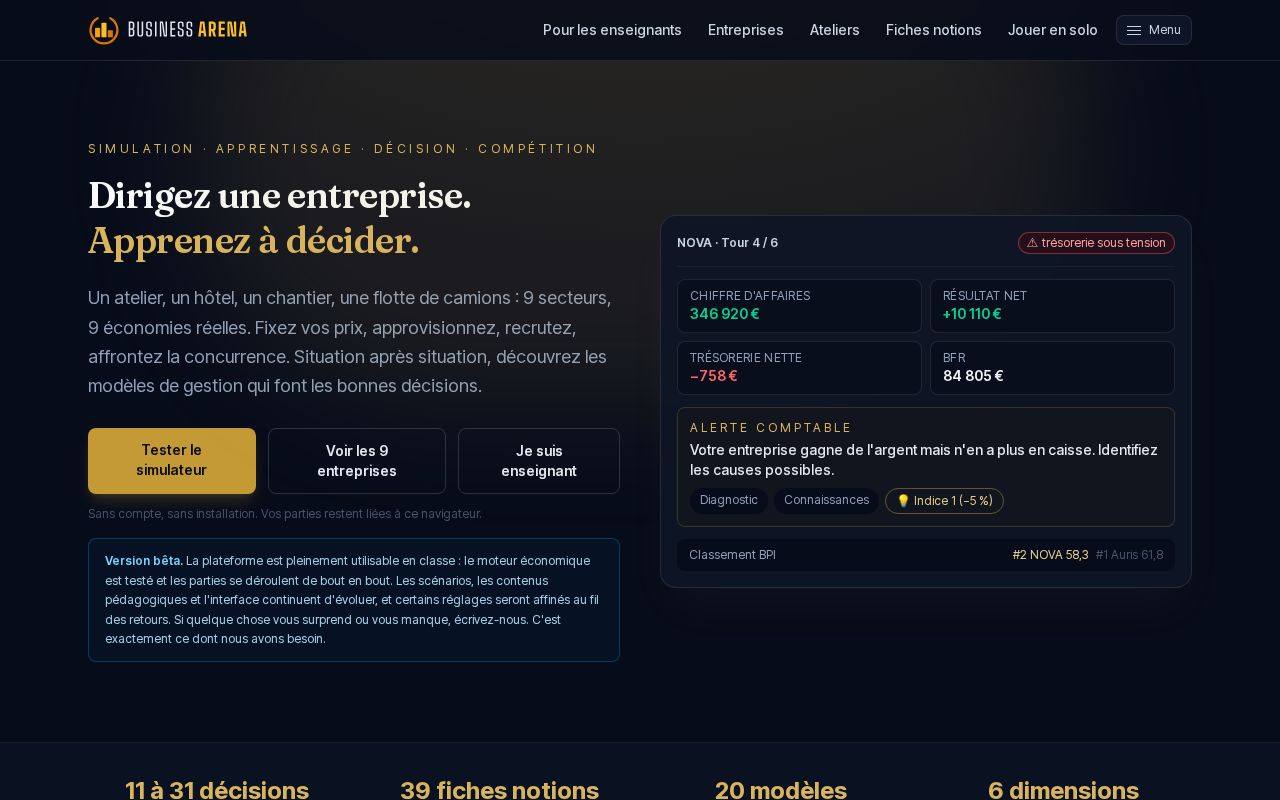 Preview of Business Arena