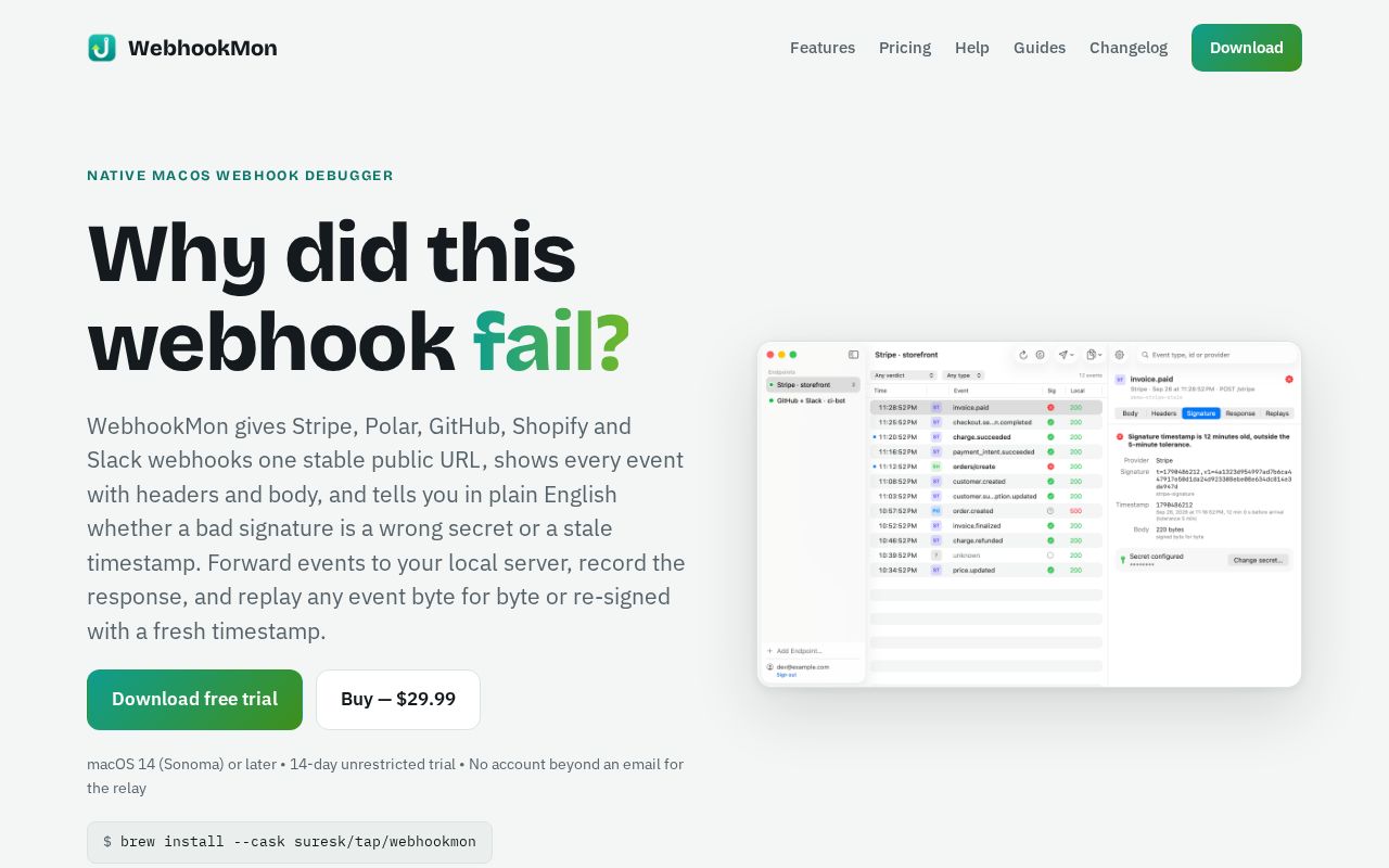Preview of Webhookmon