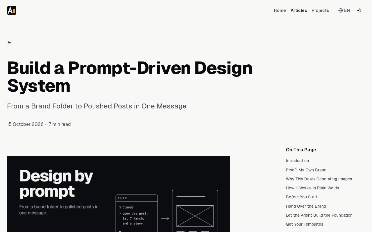 Preview of Prompt Design System Starter
