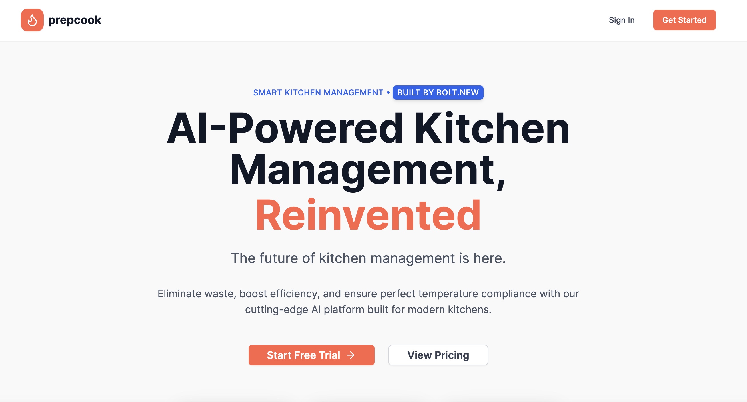 Preview of Prepcook ai