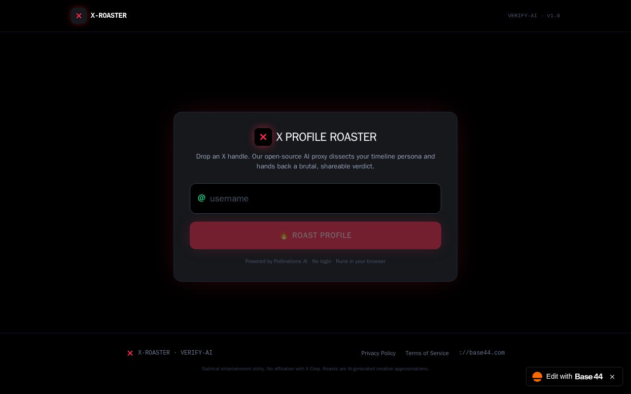 Preview of X Profile Roaster