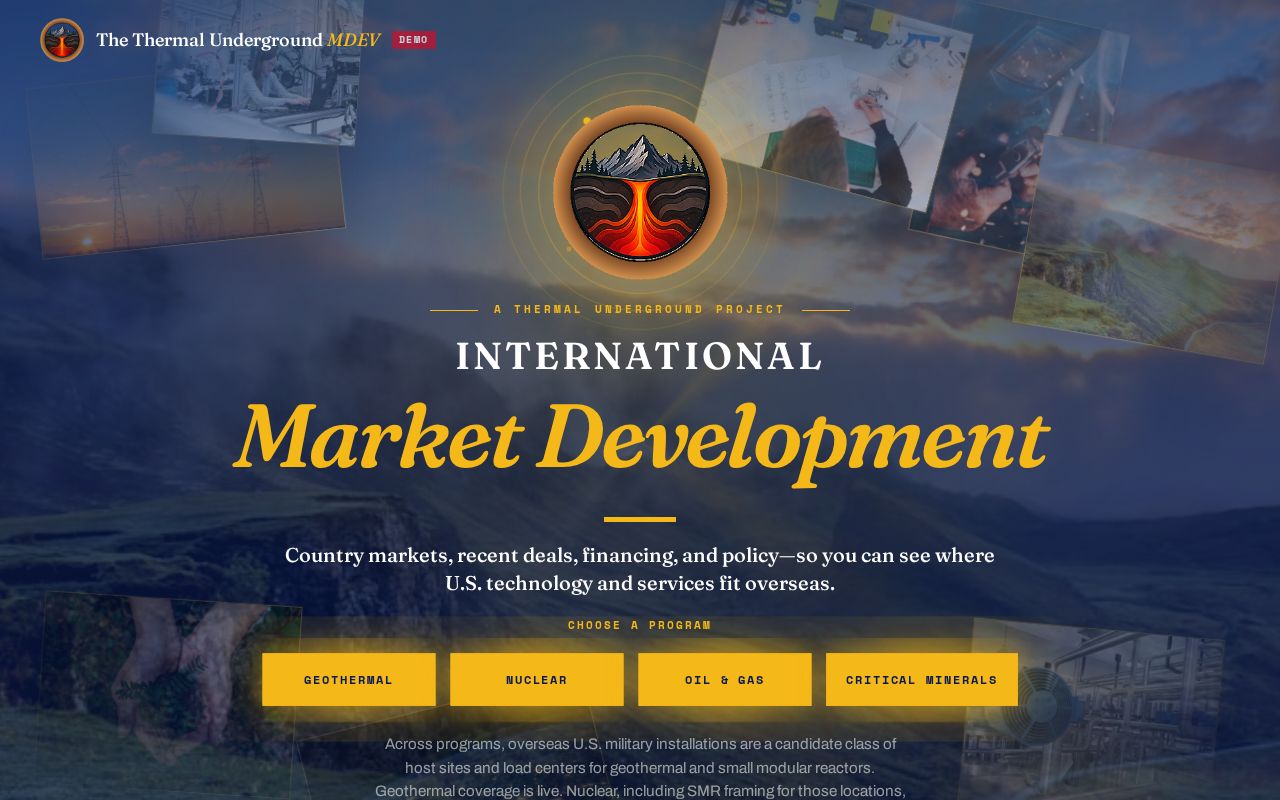 Preview of International market development companion to The Thermal Underground