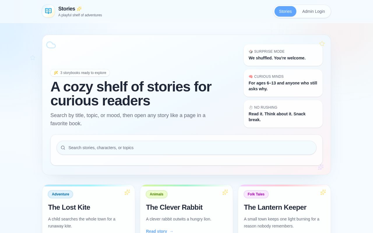 Preview of Storybook