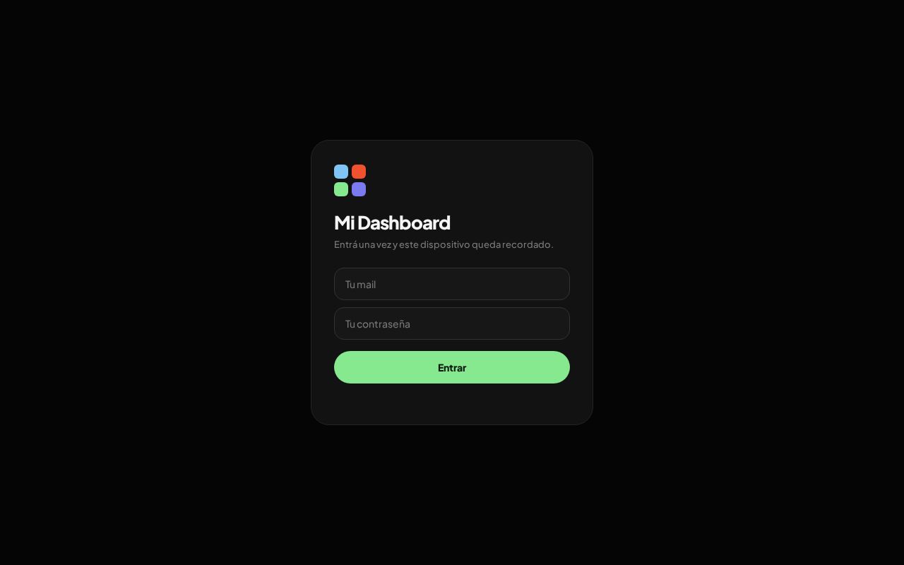 Preview of Mi Dashboard