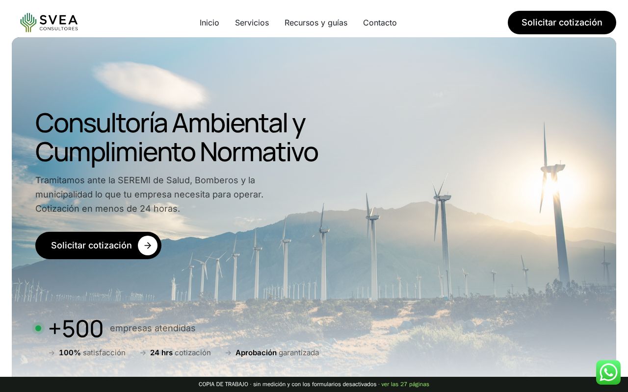 Preview of Sitio web SVEA Consultores