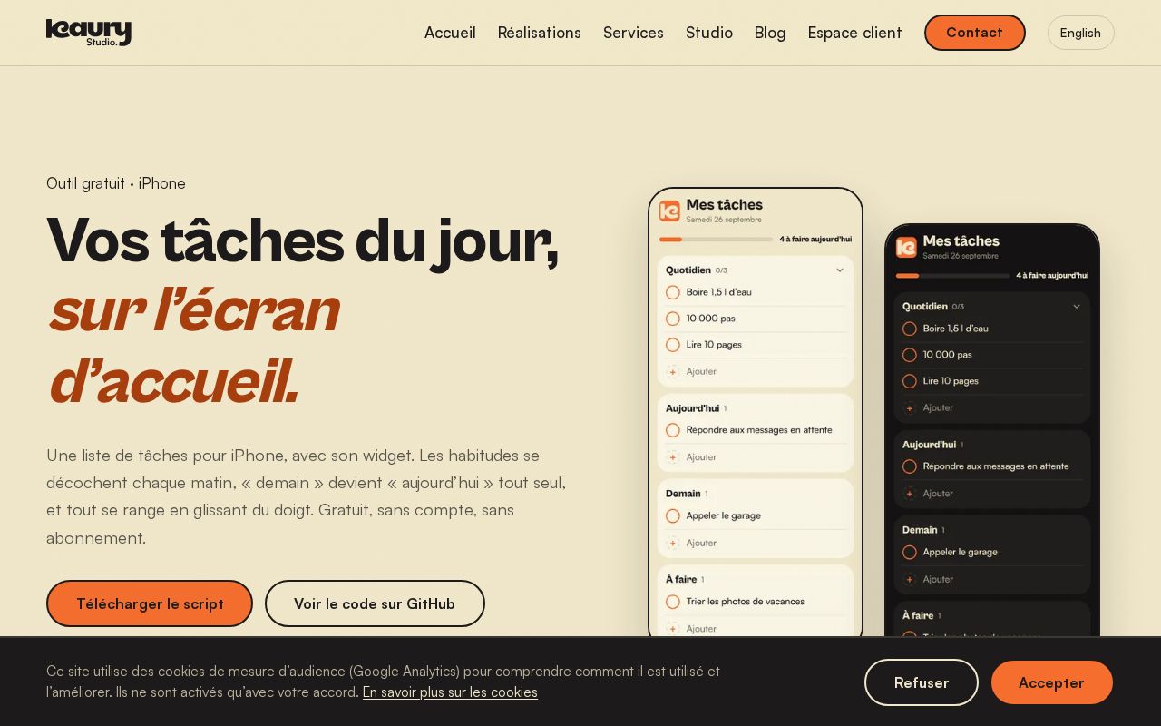 Preview of Liste de tâches et widget pour iPhone, gratuite