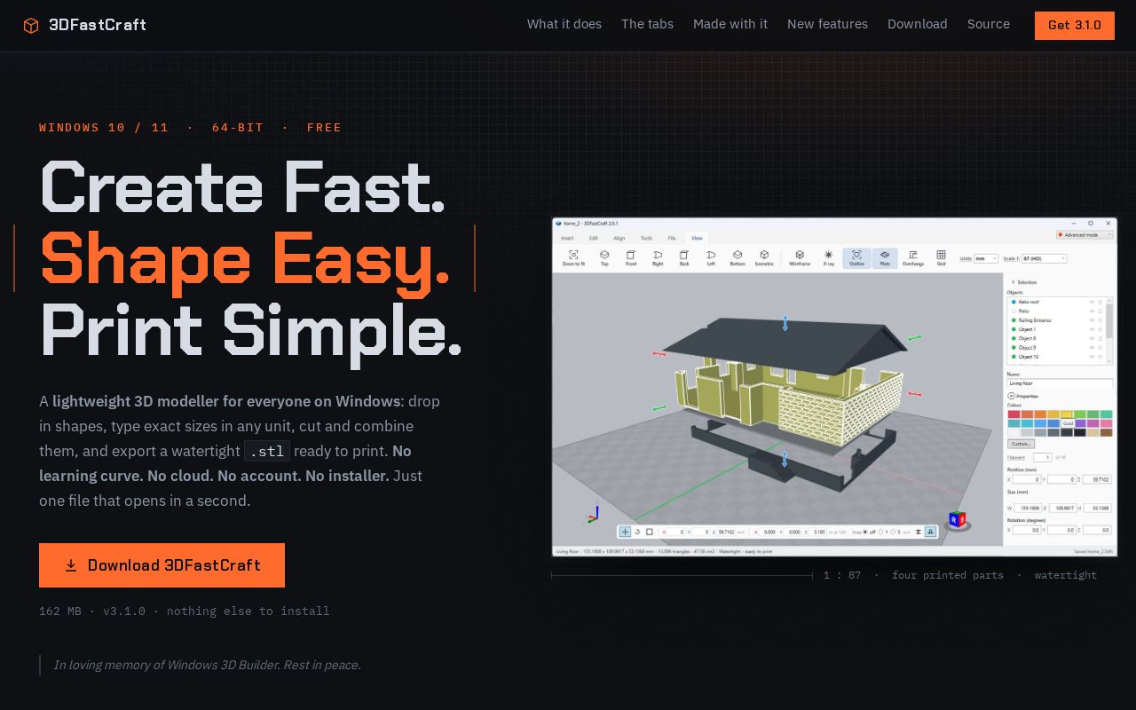 Preview of 3DFastCraft
