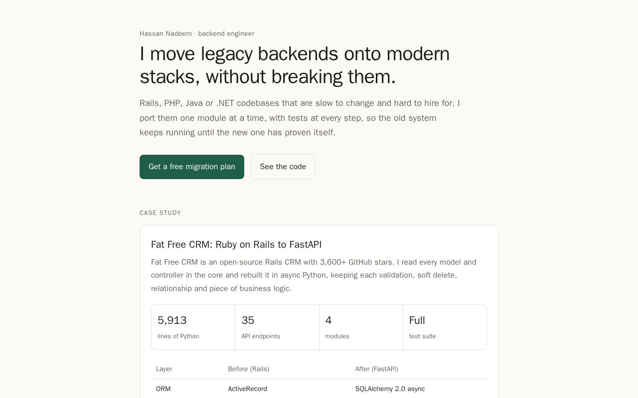 Preview of Hassandevs Site