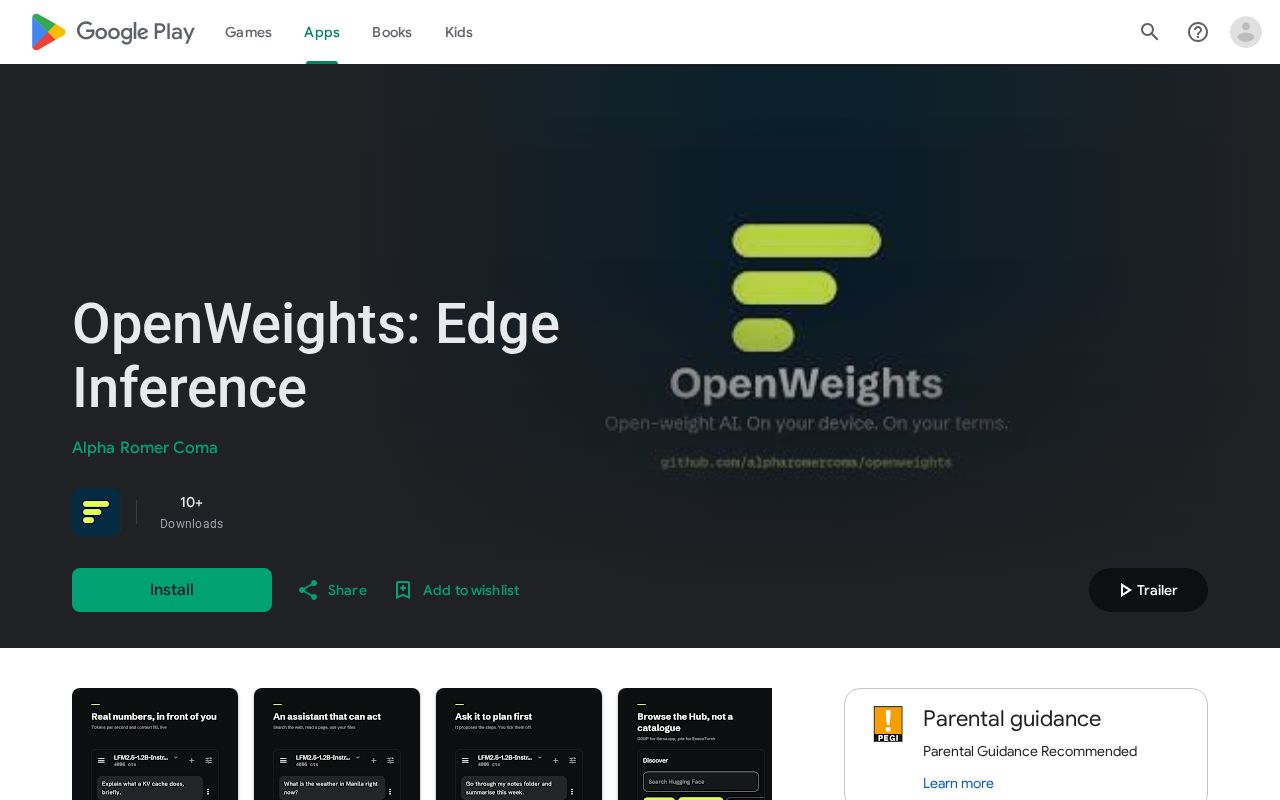 Preview of OpenWeights: Edge Inference