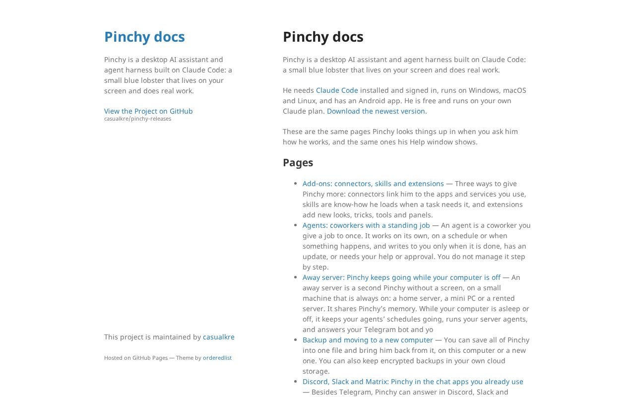 Preview of Pinchy Releases