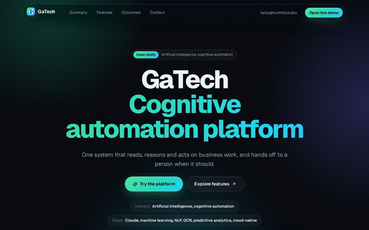 Preview of GaTech Cognitive Automation