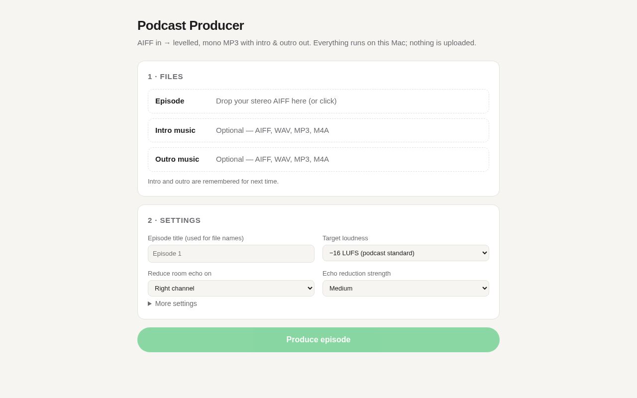 Preview of Podcast Producer