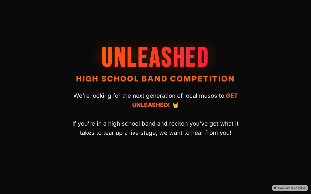 Preview of UNLEASHED High School Band Competition