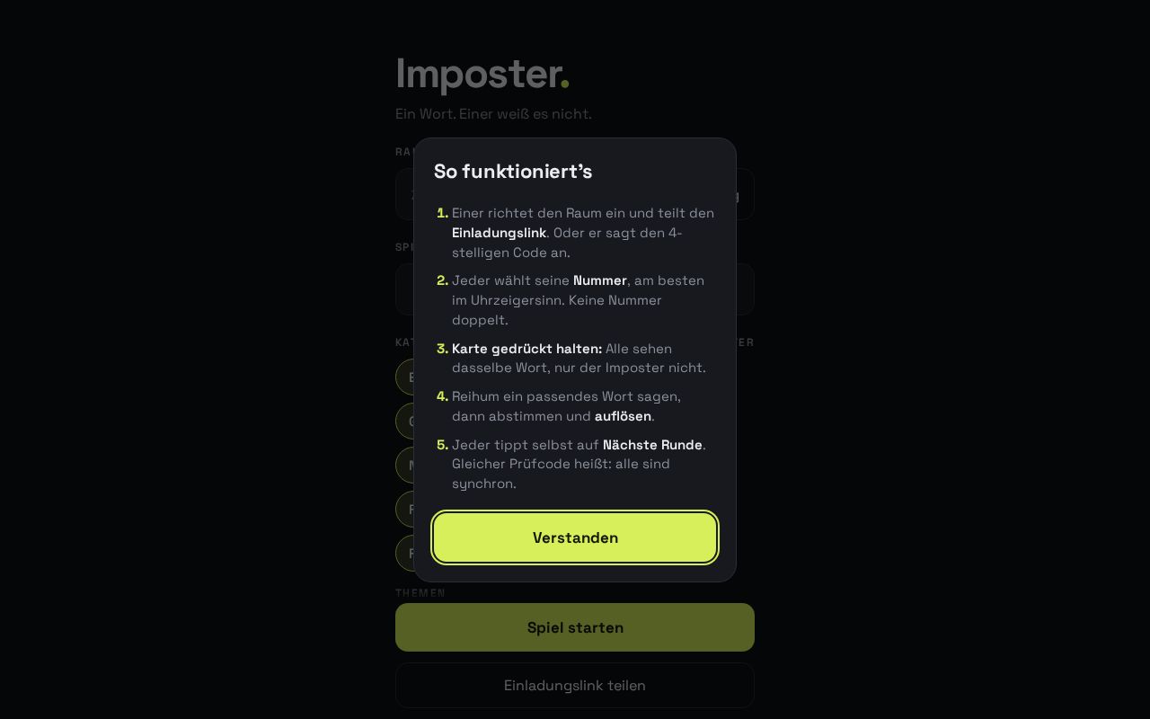 Preview of Imposter Game