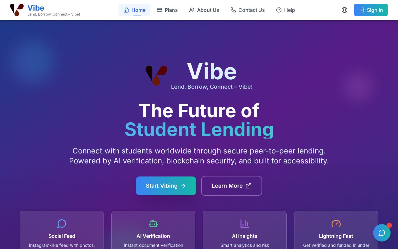 Preview of Vibe : Lend, Borrow, Connect – Vibe!