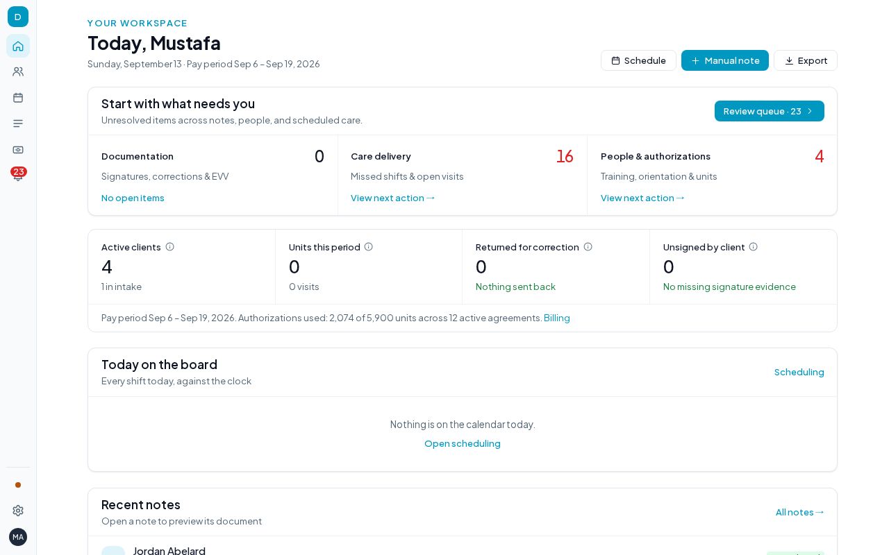 Preview of EHR System